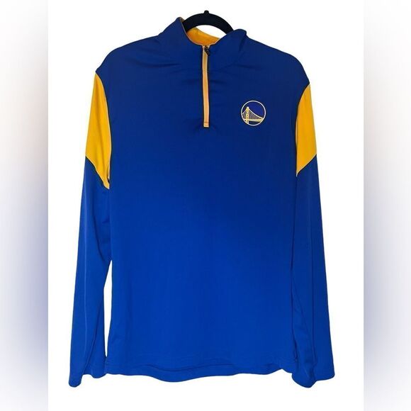 FANATICS NBA GOLDEN STATE WARRIORS BASKETBALL HALF ZIP PULLOVER MENS SIZE MEDIUM - Picture 2 of 7